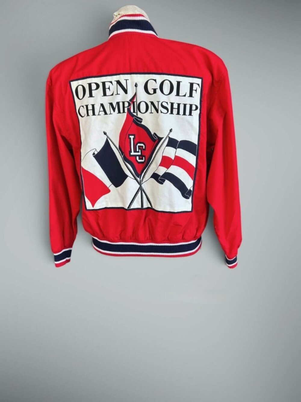 Liz Sport by Liz Claiborne 90s "Open Golf Championship" Red Bomber Jacket Size S